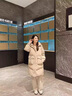 皮爾卡丹羽絨服女冬裝2025年冬季新款輕薄白鴨絨真毛領(lǐng)中長(cháng)款加厚外套針織 米白色-狐貍毛領(lǐng) M(105-115體重) 曬單實(shí)拍圖