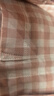 無(wú)印良品（MUJI）[自營(yíng)限定款]女士無(wú)側縫 雙層紗織睡衣  軟棉棉內衣 粉色格紋 XL 曬單實(shí)拍圖