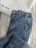 UR夏季新款女裝時(shí)髦休閑百搭破洞闊腿牛仔長(cháng)褲UYV850064 藍色 27 曬單實(shí)拍圖