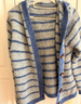 絲柏舍含綿羊毛撞色條紋毛衣女2025秋裝新款時(shí)尚連帽寬松上衣 曬單實(shí)拍圖