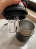 可可貓不銹鋼保溫杯女生高顏值咖啡杯生日禮物雙飲迷你吸管杯黑370ML 曬單實(shí)拍圖