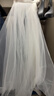 締晶新娘結婚頭紗頭飾森系雙層釘珠頭紗領(lǐng)證拍照道具求婚婚紗旅拍短款 曬單實(shí)拍圖
