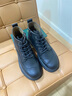 VOLO犀牛馬丁靴男2025新款冬季男士真皮工裝靴戶(hù)外復古厚底高幫鞋 黑色 41 曬單實(shí)拍圖