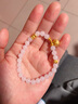 奢贊胖福黃金手鏈女士3D硬金小蠻腰貓眼珠999足金和田玉手串金飾禮物 金重約1.4-1.6g 和田玉 曬單實(shí)拍圖