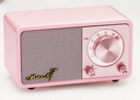 山進(jìn)（SANGEAN） MASTER M1 復古便攜藍牙音響低音炮迷你無(wú)線(xiàn)小音箱原木質(zhì)收音機 粉紅色 曬單實(shí)拍圖