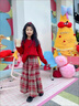 McTicco兒童秋冬衣服2025新年戰袍女童中式洋氣時(shí)髦半身裙大女孩過(guò)年套裝 19743紅色+4553紅色【套裝】 140 140cm 曬單實(shí)拍圖