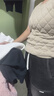 雅鹿【三層加厚】加棉保暖背心加絨加厚坎肩女士背心冬季防寒打底 GW-米色-女士三層夾棉背心 3XL  115-130斤 曬單實(shí)拍圖