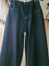 RAJKPOOR高端復古丹寧藍牛仔闊腿褲女子2026春秋季新品流行垂感顯瘦直筒褲 丹寧藍-九分褲《春秋款》 L /建議106-115斤 曬單實(shí)拍圖