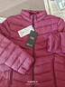 雅鹿輕薄羽絨服女短款2025新款中老年修身女裝白鴨絨媽媽保暖外套 3470枚紅色 L 推薦105-115斤 曬單實(shí)拍圖
