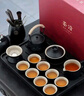 茶沿功夫茶具整套茶具套裝高檔茶盤(pán)套裝茶臺茶壺家用泡茶茶具17件套 曬單實(shí)拍圖