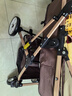 智嬰貝 INTELLIGENT BABY嬰兒推車(chē)雙向避震可坐可平躺兒童輕便折疊高景觀(guān)新生兒遛娃手推車(chē) 卡其色豪華版-四EVA輪買(mǎi)一送四 曬單實(shí)拍圖