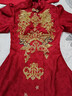 塞德勒敬酒服新娘新中式2026新款結婚秀禾服長(cháng)袖紅色禮服裙女旗袍秋冬 酒紅色 M 曬單實(shí)拍圖