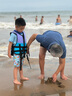 DRESEA救生衣成人兒童高浮力便攜式救生背心釣魚(yú)船用游泳海邊專業(yè)救生衣 藍(lán)紫色 S 曬單實(shí)拍圖