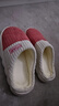 雷姆汀棉拖鞋男士秋冬季家居室內防滑加厚底保暖毛絨棉拖女款 橘色 35-36 36-37碼適合腳穿 曬單實(shí)拍圖