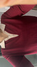 歌米拉（Gemila）針織衫女薄款上衣打底衫翻領(lǐng)春秋洋氣純色新款女裝毛衣外穿寬松 酒紅 2XL 【128-138斤穿】 曬單實(shí)拍圖