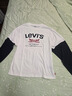 Levi's李維斯兒童長(cháng)袖T恤男女童衛衣2025秋季新款童裝套頭衫打底衫 糖果白 160 /76 【建議身高152-158cm】 曬單實(shí)拍圖