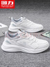 回力男鞋運動(dòng)鞋男秋冬季新款輕便舒適跑步鞋百搭情侶休閑鞋 白/灰 40 曬單實(shí)拍圖