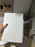 適用ipad保護套air7/6防彎抗摔pro11英寸a16平板殼帶筆槽11代九代10.2mini67十代10.9平板保護套 磁吸筆套搭扣+Y折支撐+磨砂防彎背板【雪域白】 iPad Air6/7（11 曬單實(shí)拍圖
