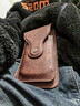 袋鼠（KANGAROO）手機包男腰包穿皮帶男士掛腰間工地干活中年老人皮套豎款跑 棕色 曬單實(shí)拍圖