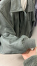 NOTHOMME潮牌3M新雪麗復古cleanfit夾棉外套保暖PU皮夾克棉服 灰綠色 灰綠色 M 曬單實(shí)拍圖