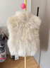 哈魯迪高領(lǐng)毛茸馬甲女秋冬季韓版馬夾疊穿保暖外搭坎肩背心環(huán)保皮草外套 奶茶色 （仿皮草） 均碼 （120斤以?xún)龋?曬單實(shí)拍圖