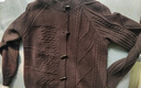 2025春秋新款麻花毛衣外套女寬松簡(jiǎn)約牛角扣針織開(kāi)衫復古通勤上衣 2874咖啡 XL 【建議121斤-135斤】 曬單實(shí)拍圖