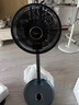 美的（Midea）電風(fēng)扇戶(hù)外可折疊無(wú)線(xiàn)充電落地扇遙控定時(shí)大風(fēng)力臺式桌面小風(fēng)扇家用便攜式轉頁(yè)扇輕音低噪節能搖頭 【充插兩用充電款】三段升降 一體伸縮可折疊收納 12檔風(fēng)速 曬單實(shí)拍圖