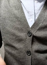 皮爾卡丹（pierre cardin）開(kāi)衫毛衣男秋冬季修身外穿V領(lǐng)針織衫男裝上衣毛線(xiàn)衣服 淺灰 XL 曬單實(shí)拍圖