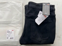 京東京造牛仔褲男士直筒長(cháng)褲25秋季新款加絨加厚休閑褲子男 黑色 32 曬單實(shí)拍圖