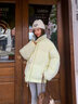 佐敘撞色羽絨棉服女冬季2025新款面包服加厚棉衣休閑格子立領(lǐng)棉襖外套 鵝黃色 L （110-130斤） 曬單實(shí)拍圖
