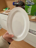 霜山瓷制餐盤(pán)橢圓形蛋糕甜品盤(pán)瓷盤(pán)點(diǎn)心水果盤(pán)家用早餐盤(pán)西餐盤(pán)子 【M號】長(cháng)22.1*寬14.9cm 曬單實(shí)拍圖