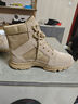 強人冬季男棉靴3515羊毛保暖戶(hù)外作戰靴 新款沙漠棉靴 沙色 41 曬單實(shí)拍圖