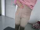 AEMAPE牛仔褲女2025春秋冬季女加絨外穿直筒褲時(shí)尚休閑加絨褲子女 MX-1099_卡其色_長(cháng)褲_ 加絨 28 【95-105斤】 曬單實(shí)拍圖