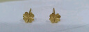 周六福幸運四葉草足金999黃金耳釘女生日禮物計價(jià)A0912975 一對 約0.85g 曬單實(shí)拍圖