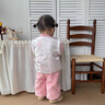 G.duck小黃鴨漢服女童秋冬套裝周歲禮服女寶寶加絨夾棉中國風(fēng)唐裝兩件套 粉色套裝 80 7-11月(建議寶寶75-85cm)cm 曬單實(shí)拍圖