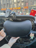 TUNE汽車(chē)頭枕頸枕車(chē)用腰靠套裝開(kāi)車(chē)護腰靠墊靠背腰墊久坐不累記憶海綿 云感舒頸丨抗菌頭枕丨黑色1個(gè) 曬單實(shí)拍圖