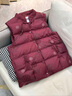 鴨鴨（YAYA）媽媽裝羽絨馬甲2025新款中老年女裝時(shí)髦洋氣馬夾冬季外穿保暖坎肩 紫紅色 2XL /175【推薦115-125斤】 曬單實(shí)拍圖