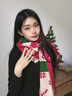 CHALL KITTY圍巾女秋冬季小鹿保暖圍脖午休護頸三八女神節生日禮物送女友老婆 雪花麋鹿-生日圣誕節禮物高檔實(shí)用送女生老婆 曬單實(shí)拍圖