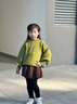優(yōu)優(yōu)1點(diǎn)（Yoyo one）女童秋冬毛衣套裝2025新款兒童冬裝連衣裙加厚女大童裙子森系穿搭 6182咖色+19766綠色 160 160cm 曬單實(shí)拍圖