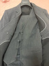 羅蒙（ROMON）輕熟風(fēng)休閑大碼西服套裝男韓版修身兩?？廴淄ㄇ谏虅?wù)小西裝潮 深灰色【西裝+馬甲+西褲】 2XL (建議135-145斤內) 曬單實(shí)拍圖