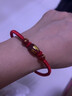 圣?，?026馬年本命年手鏈紅繩瑪瑙女編織繩護身符太紅手繩歲男生日禮物 提供手寫(xiě)祝福，愿您好事花生 曬單實(shí)拍圖