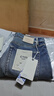 SIMWOOD簡(jiǎn)木男裝【CT03舒適錐形】13.4盎司萊卡四面彈舒適牛仔褲SO230003 水洗懷舊中藍【CT03舒適錐形九分褲】 33 (建議151-160斤) 曬單實(shí)拍圖