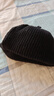 喜蘇萊針織帽秋天瓜皮帽男士薄款毛線(xiàn)地主雅痞帽子女秋冬光頭帽嘻哈街舞 黑色 曬單實(shí)拍圖