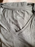 MUJI MUJI 男式 棉冬季V領(lǐng)短袖T恤打底衫肌底衣秋衣保暖內衣FA199C3A 深灰色 M（170/92A） 曬單實(shí)拍圖