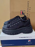 斐樂(lè )（FILA）女鞋帆布鞋LAVA胖胖底厚高底增鞋板鞋帆布鞋休閑鞋 黑-BK 37.5 曬單實(shí)拍圖