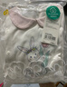 全棉時(shí)代雙面柔感純棉嬰兒連體衣服新生兒男女寶寶四季 白+輕舞59碼 曬單實(shí)拍圖