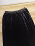 恒源祥加絨加厚金絲絨魚(yú)尾裙半身裙中長(cháng)款冬新款高腰顯瘦包臀裙一步長(cháng)裙 黑色 4XL 腰圍2尺5/適合141-150斤 曬單實(shí)拍圖