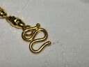 夢(mèng)金園黃金項鏈 足金橄欖珠金鏈子顯大鎖骨鏈生日禮物 46cm 約13.08g 曬單實(shí)拍圖