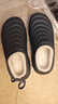 ECAC防水棉拖鞋男士冬季居家防滑防臭厚底踩屎感棉EVA拖鞋女外穿 灰色【加厚保暖】防水防污 42-43 適合41/42腳穿 曬單實(shí)拍圖