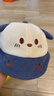 愛(ài)寶適嬰兒帽春秋冬款寶寶鴨舌帽卡通棒球帽兒童外出遮陽(yáng)帽 藍小熊T150 曬單實(shí)拍圖